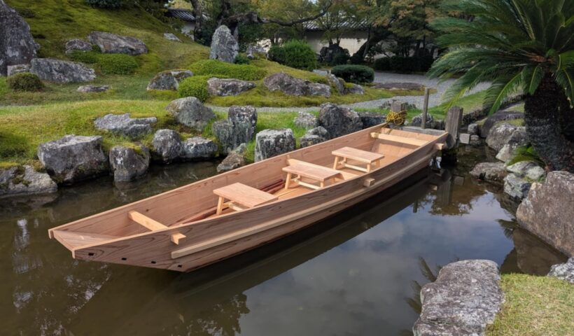 京都・醍醐寺　三宝院庭園の船